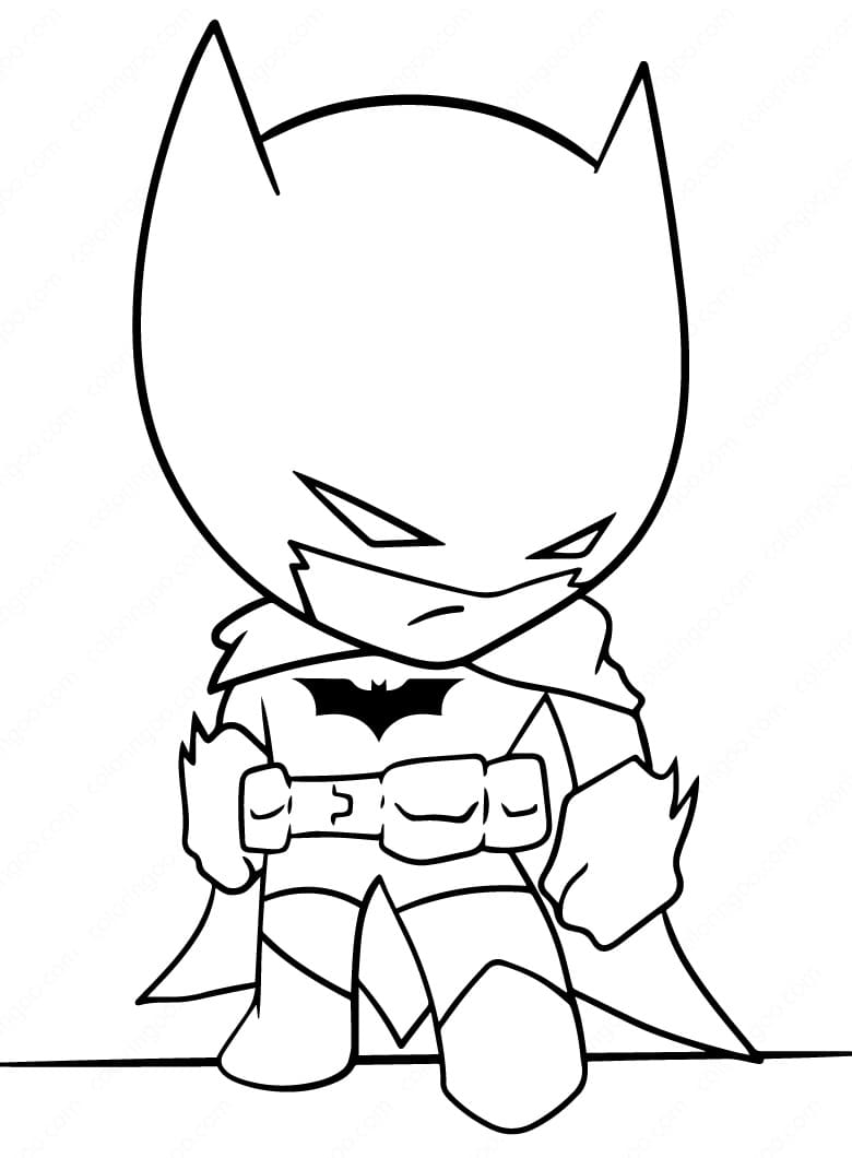 Malý Batman naštvaný omalovánka
