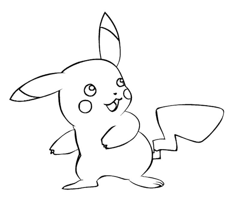 Pikachu 6 omalovánka