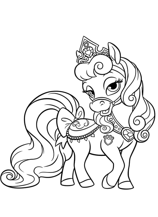 Pony princezna omalovánka