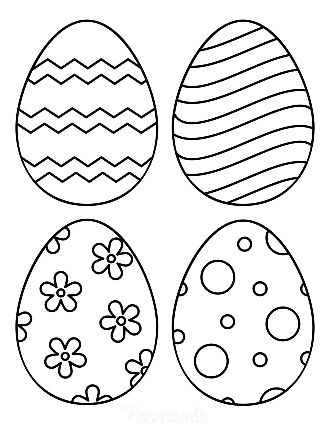barvení velikonočních vajíček omalovánka