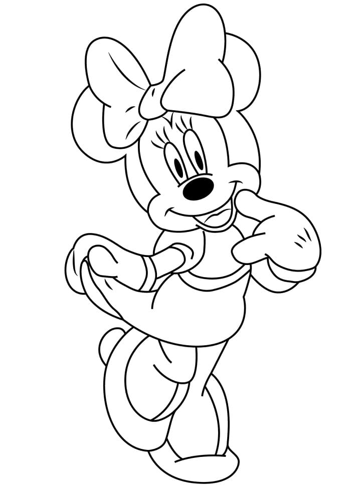 Disney Minnie omalovánka
