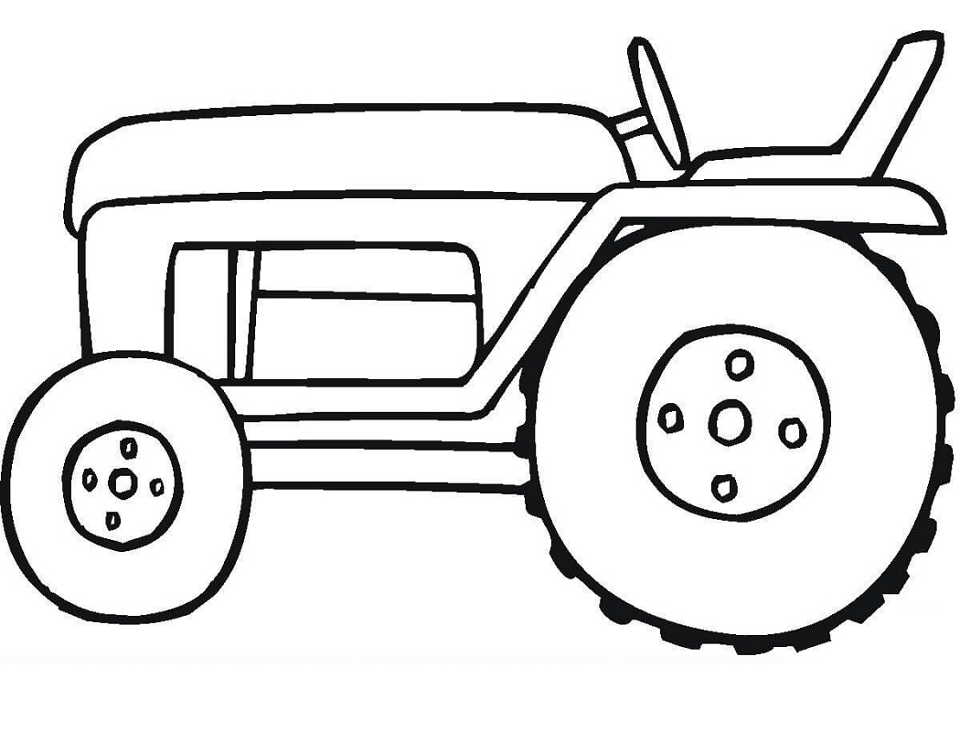 Malý traktor omalovánka