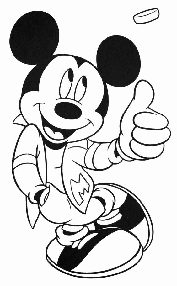 Mickey 1 omalovánka