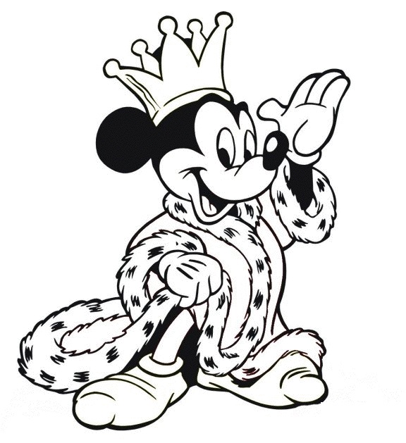 Mickey 14 omalovánka