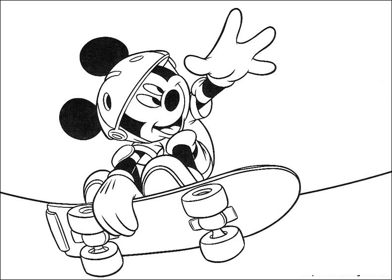 Mickey 20 omalovánka