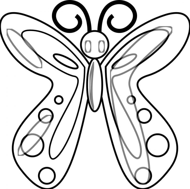 Omalovánka Motýl 5