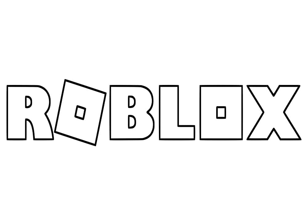 Nové logo Roblox omalovánka