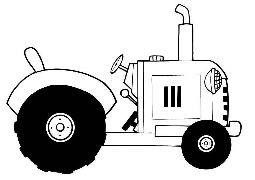 Omalovánka Ročník zemědělský traktor