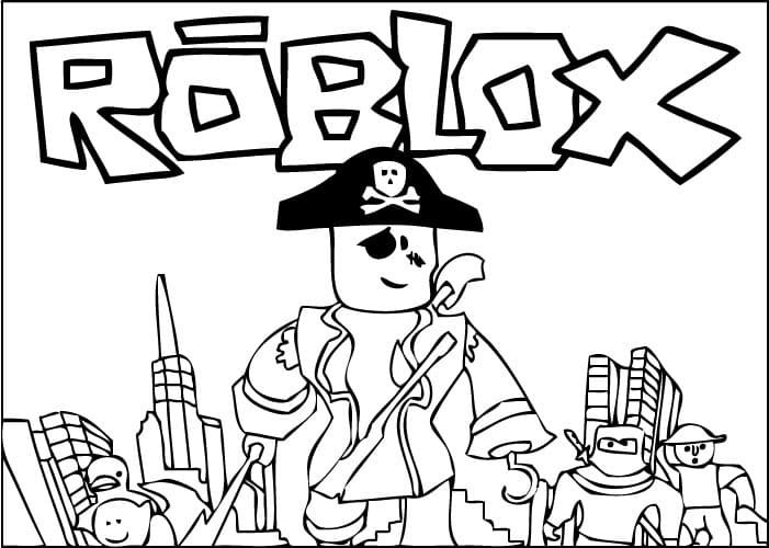 Roblox 6 omalovánka