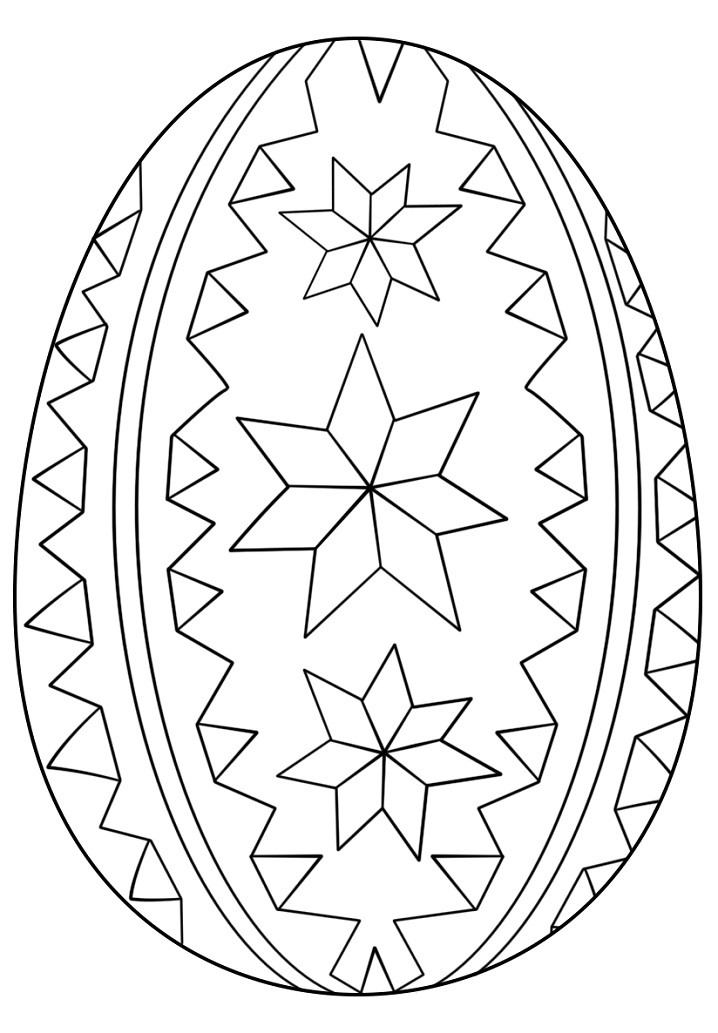 roztomilá omalovánka velikonoční vajíčko 10 omalovánka