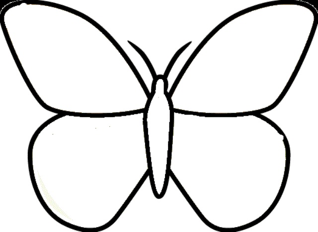 Skvělý motýl číslo 1 omalovánka