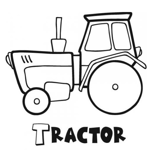 Traktor 1 omalovánka