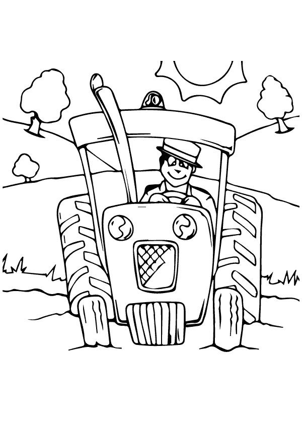 Omalovánka Traktor 11