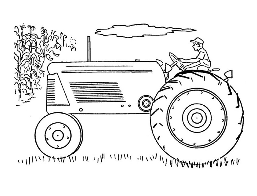 Omalovánka Traktor 17