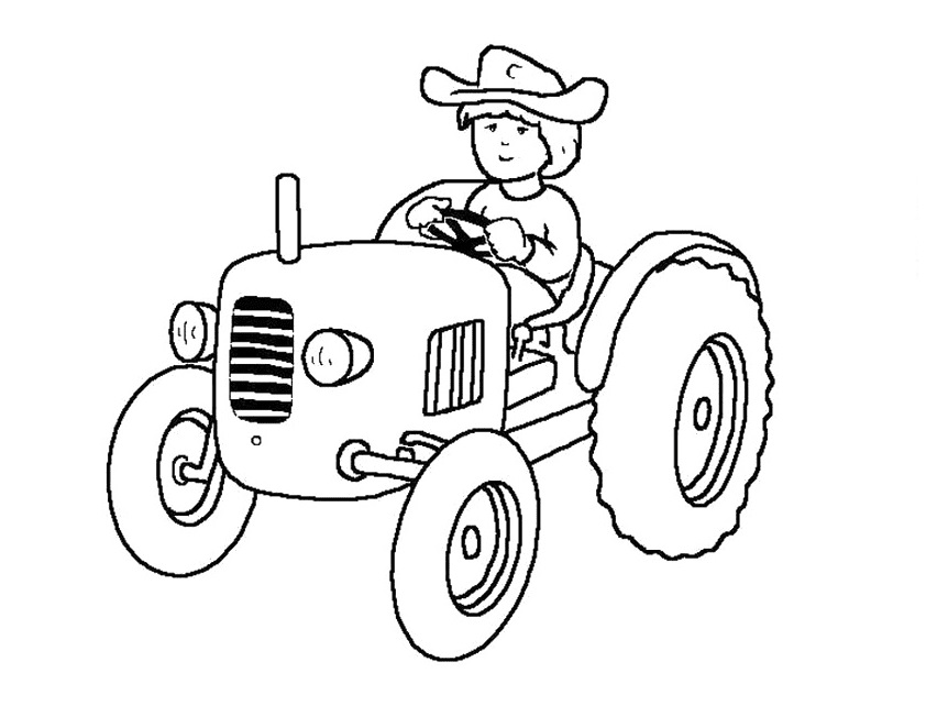 Omalovánka Traktor 18