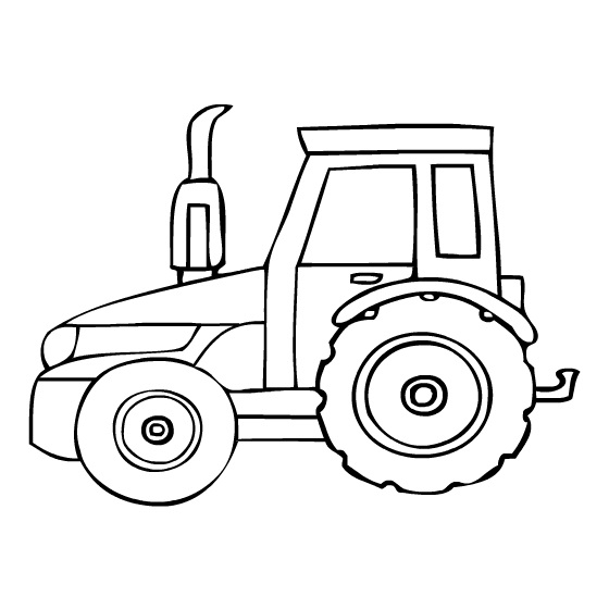 Traktor 22 omalovánka