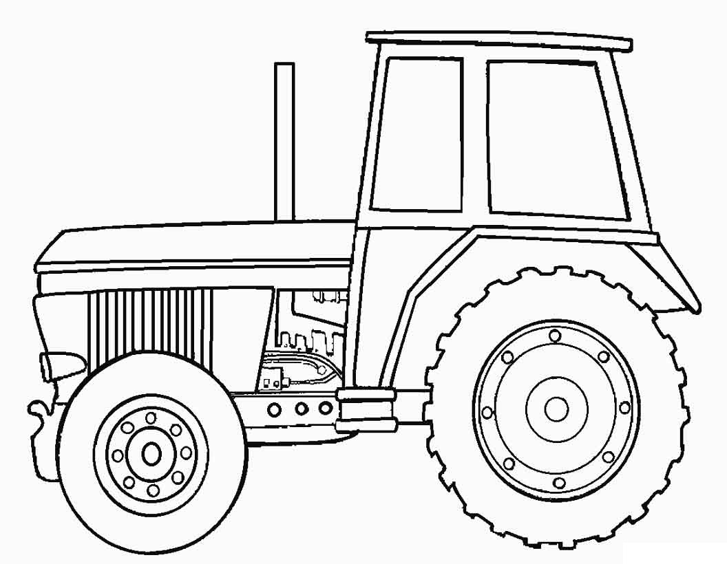 Traktor 3 omalovánka
