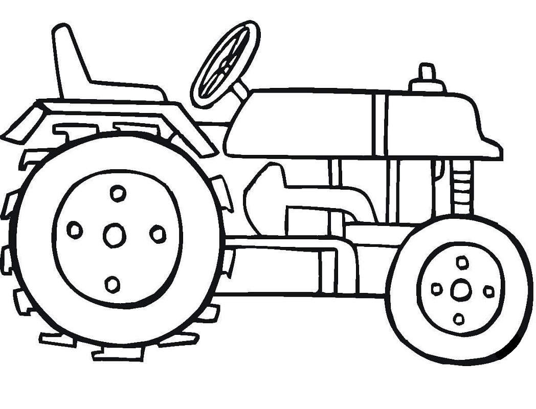 Traktor 4 omalovánka