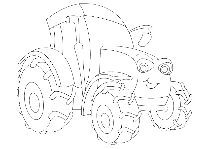 Omalovánka Traktor 7