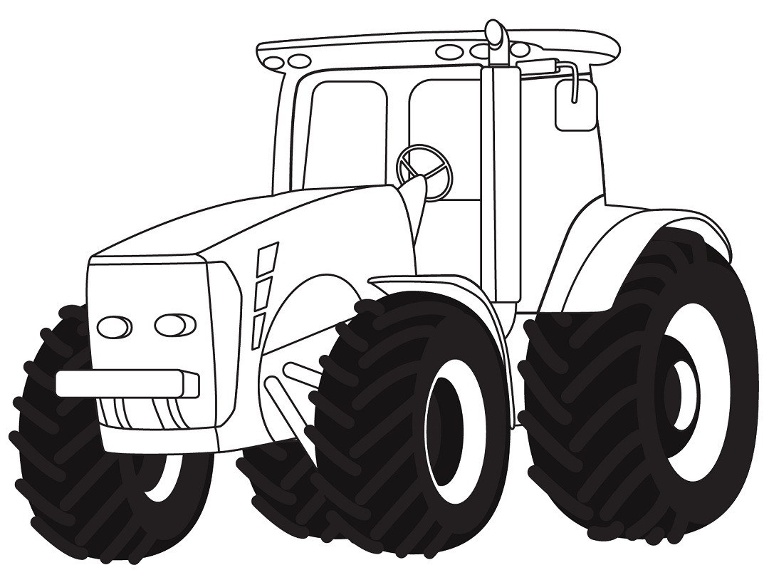 Omalovánka Zemědělský traktor