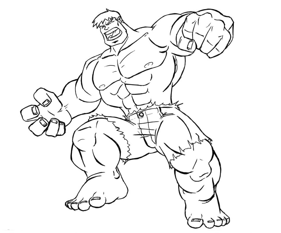 Amazing Hulk coloring page omalovánka