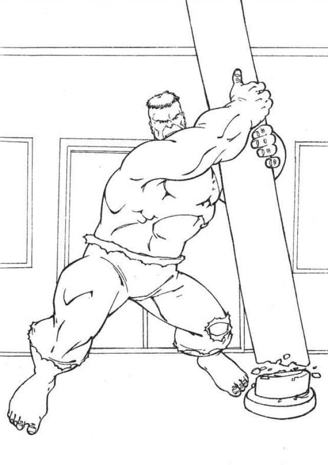 Boj s Hulkem omalovánka