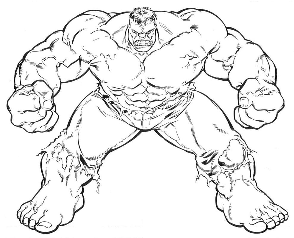 Fantastický Hulk omalovánka
