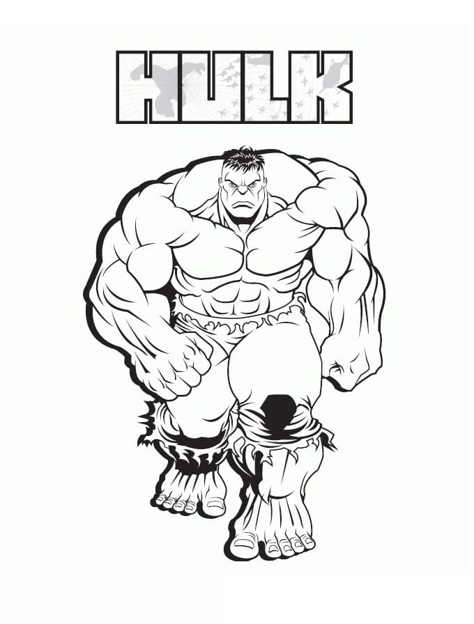 Hulk 12 omalovánka