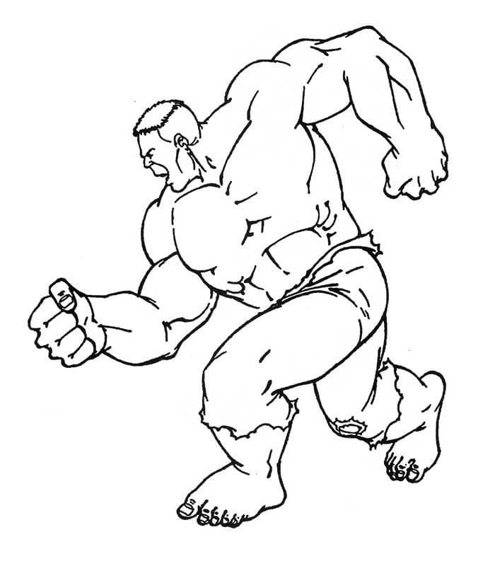 Hulk 5 omalovánka