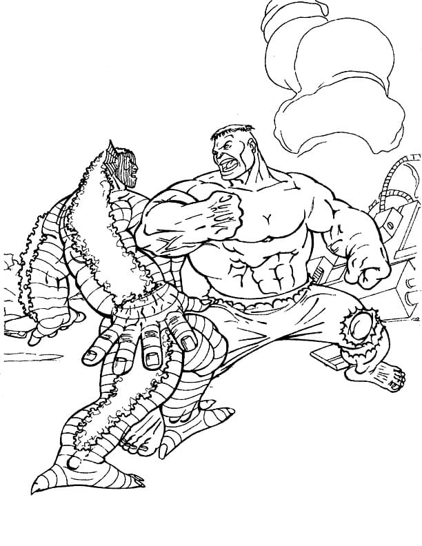 Hulk a Abomination omalovánka
