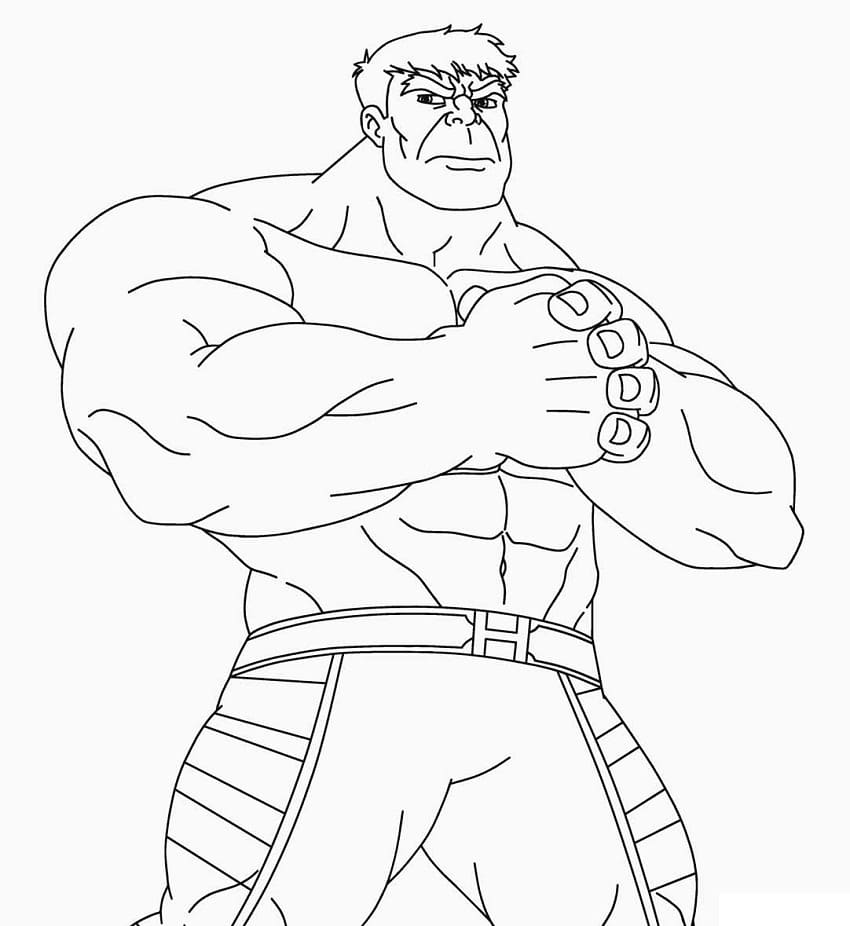 Hulk je připraven omalovánka