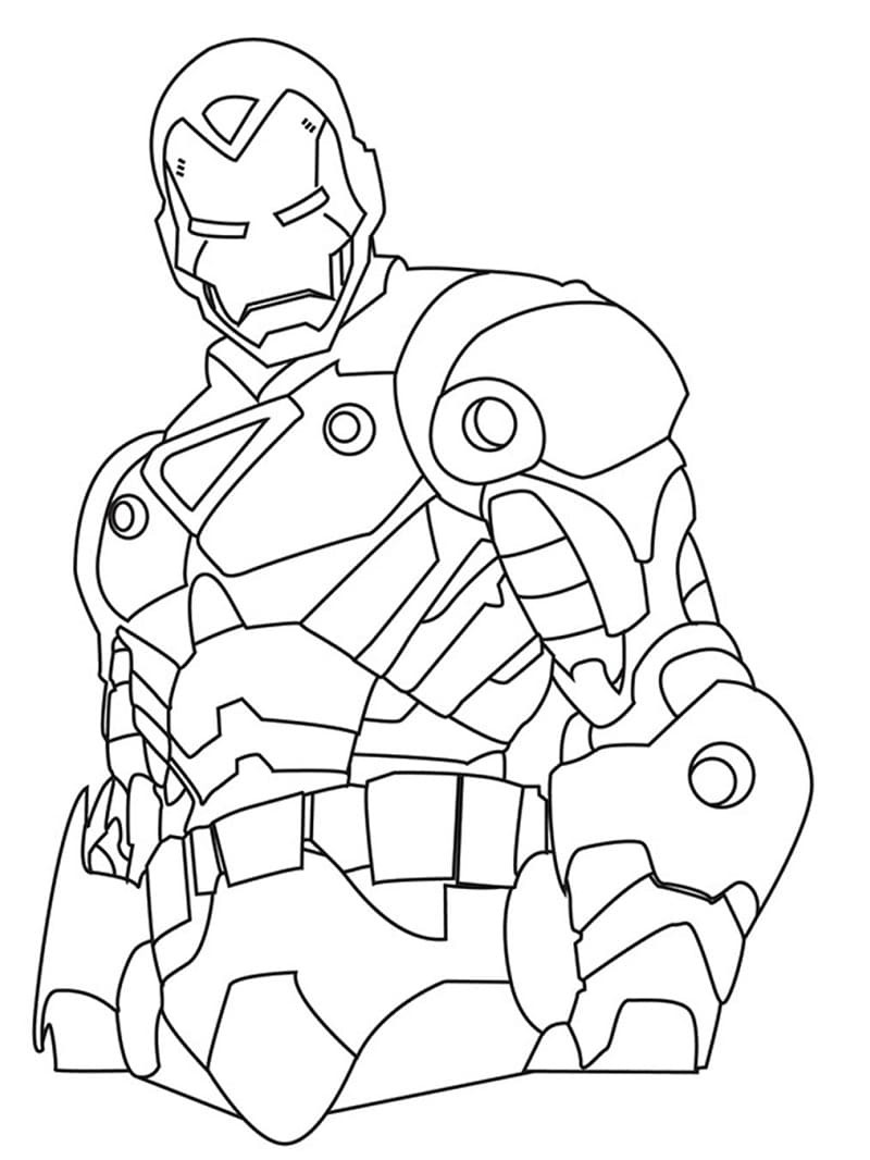 Iron Man 2 omalovánka