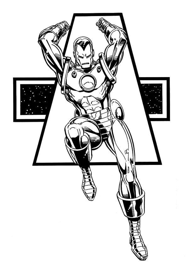 Iron Man 8 omalovánka