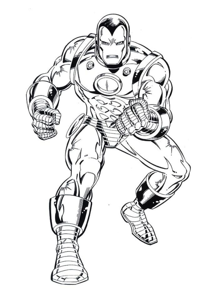 Kreslený Iron Man omalovánka
