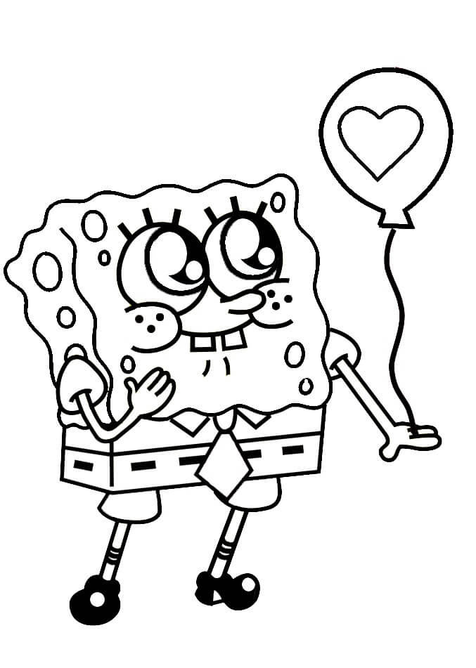 Milý SpongeBob omalovánka