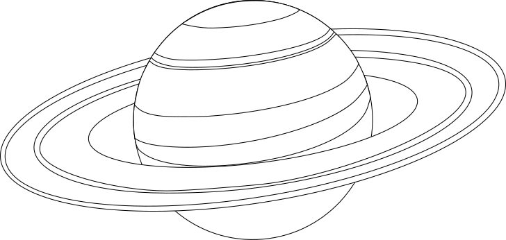 Saturn omalovánka