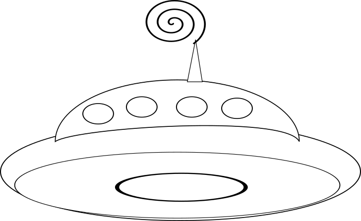 UFO omalovánka