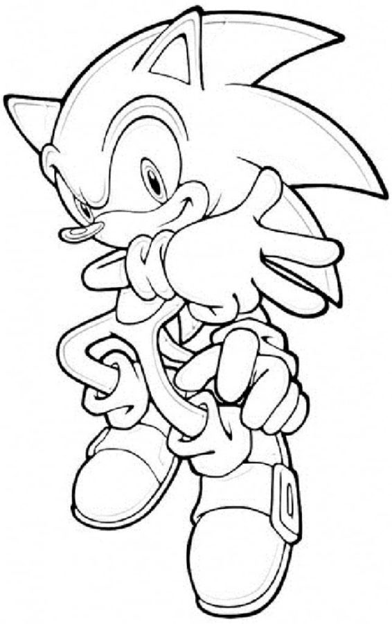 Sonic 1 omalovánka