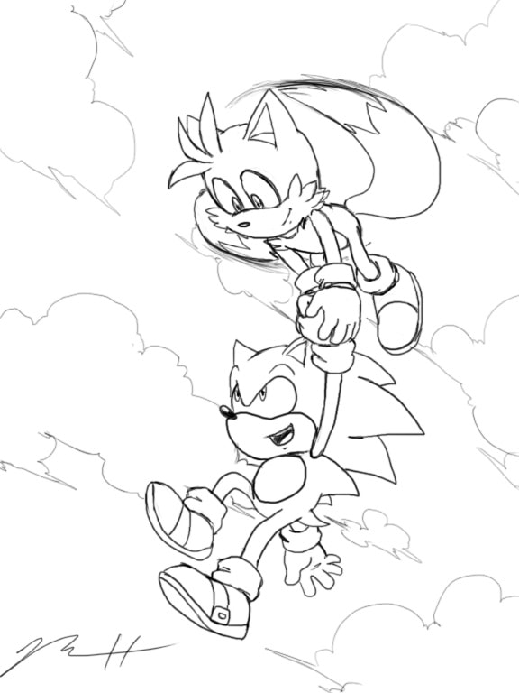 Sonic 2 omalovánka