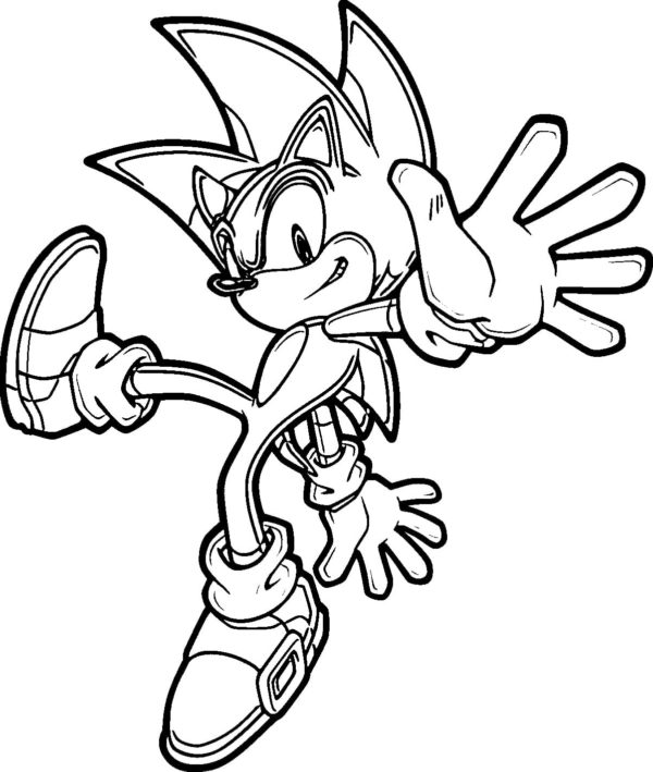Sonic 3 omalovánka