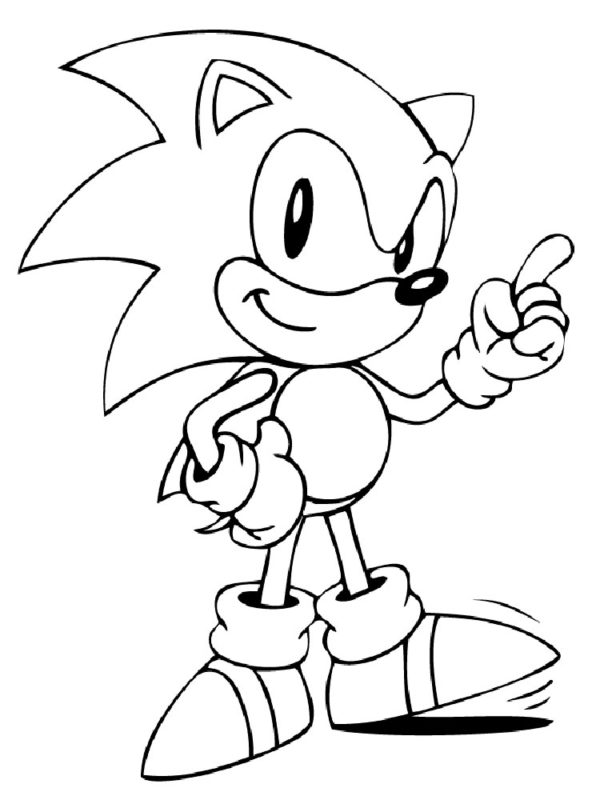 Sonic 4 omalovánka