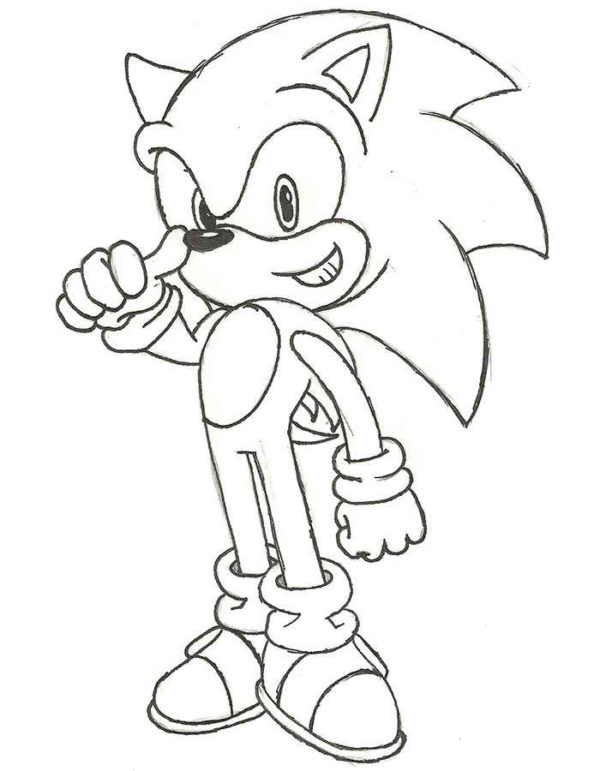 Sonic 7 omalovánka