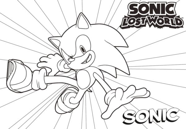 Sonic 8 omalovánka