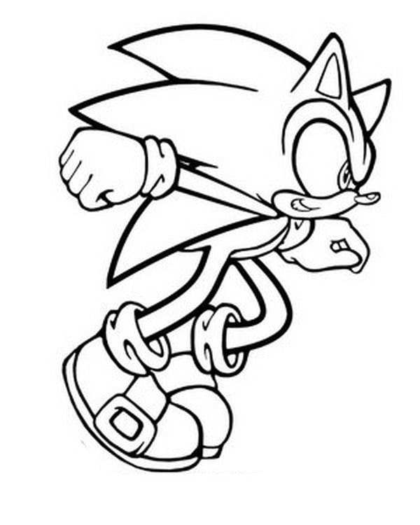 Sonic skokově zrychlí omalovánka