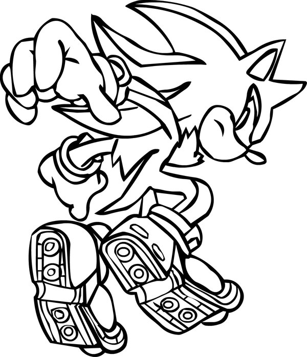 Sonic omalovánka