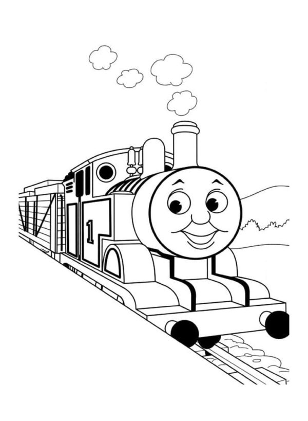 Thomas pracuje pro North Western Railroad omalovánka