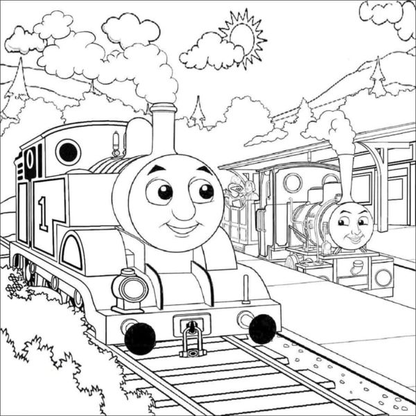 Thomas the Tank Engine a jeho přátelé. omalovánka