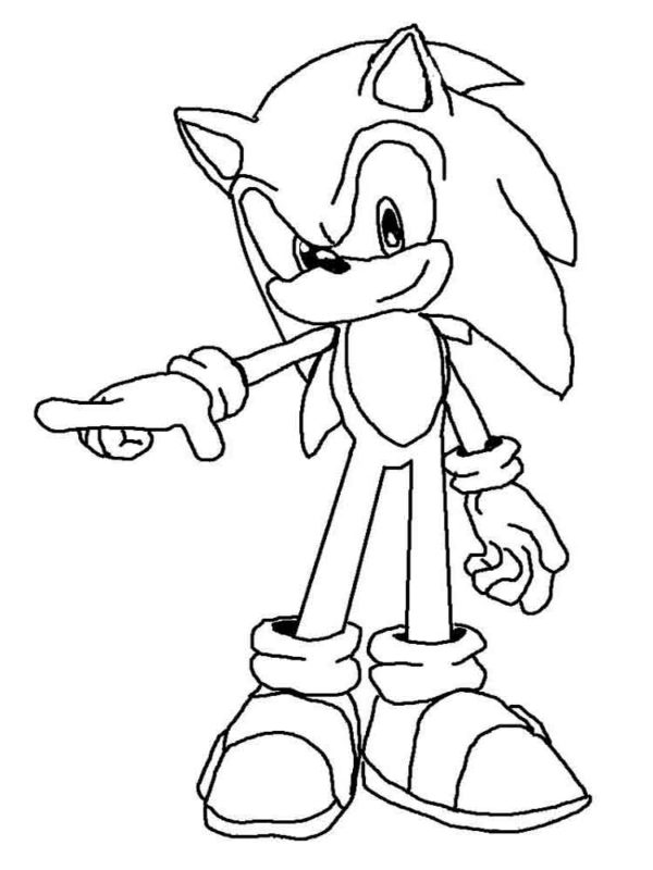 Sonic omalovánky