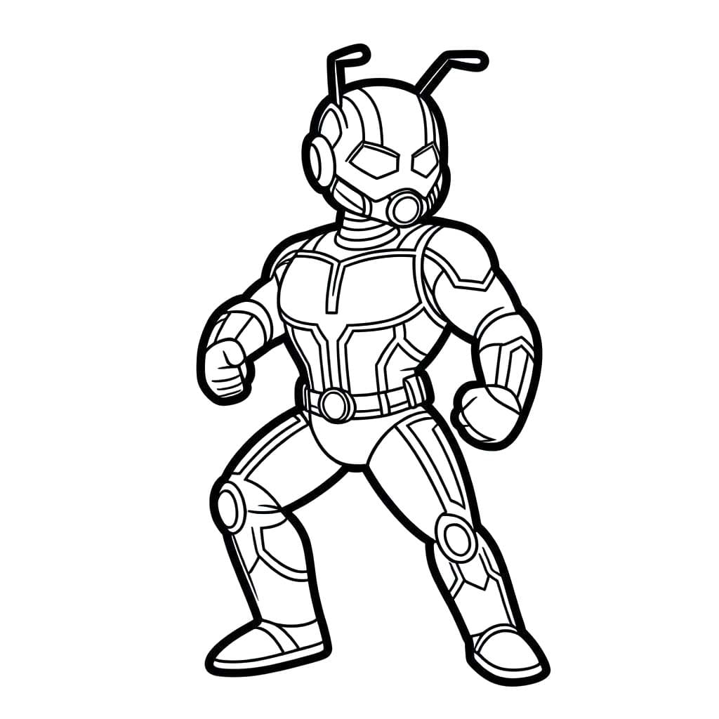 Ant-man má schopnost snížit se. omalovánka