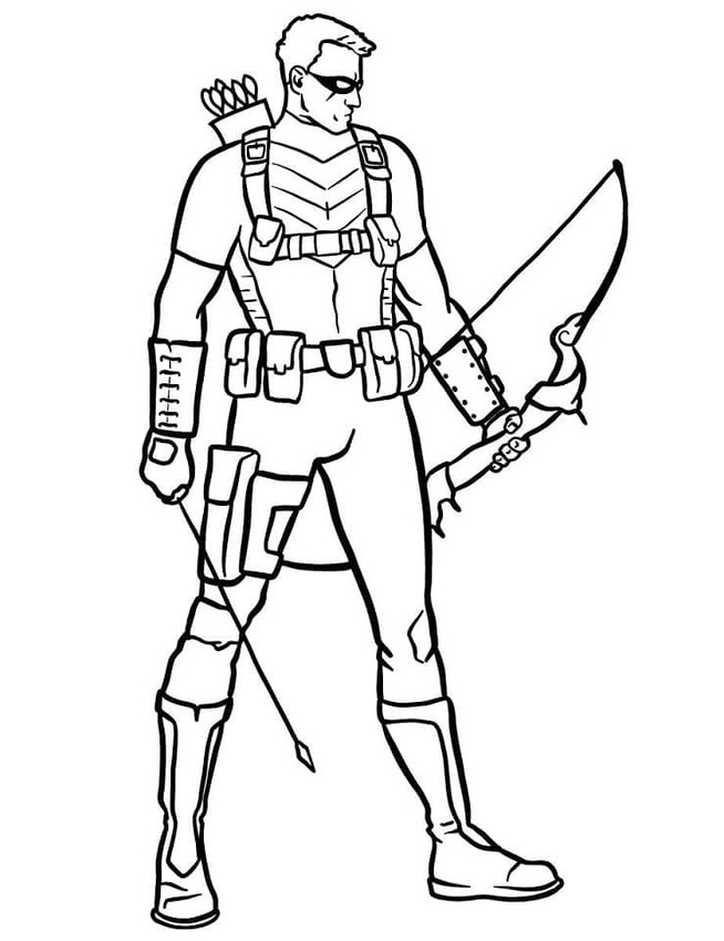 Hawkeye omalovánka